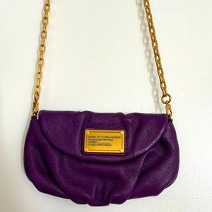 Marc by Marc Jacobs purple leather crossbody bag